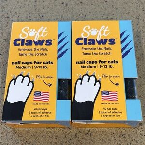 Cat Nail Caps - Medium, Black